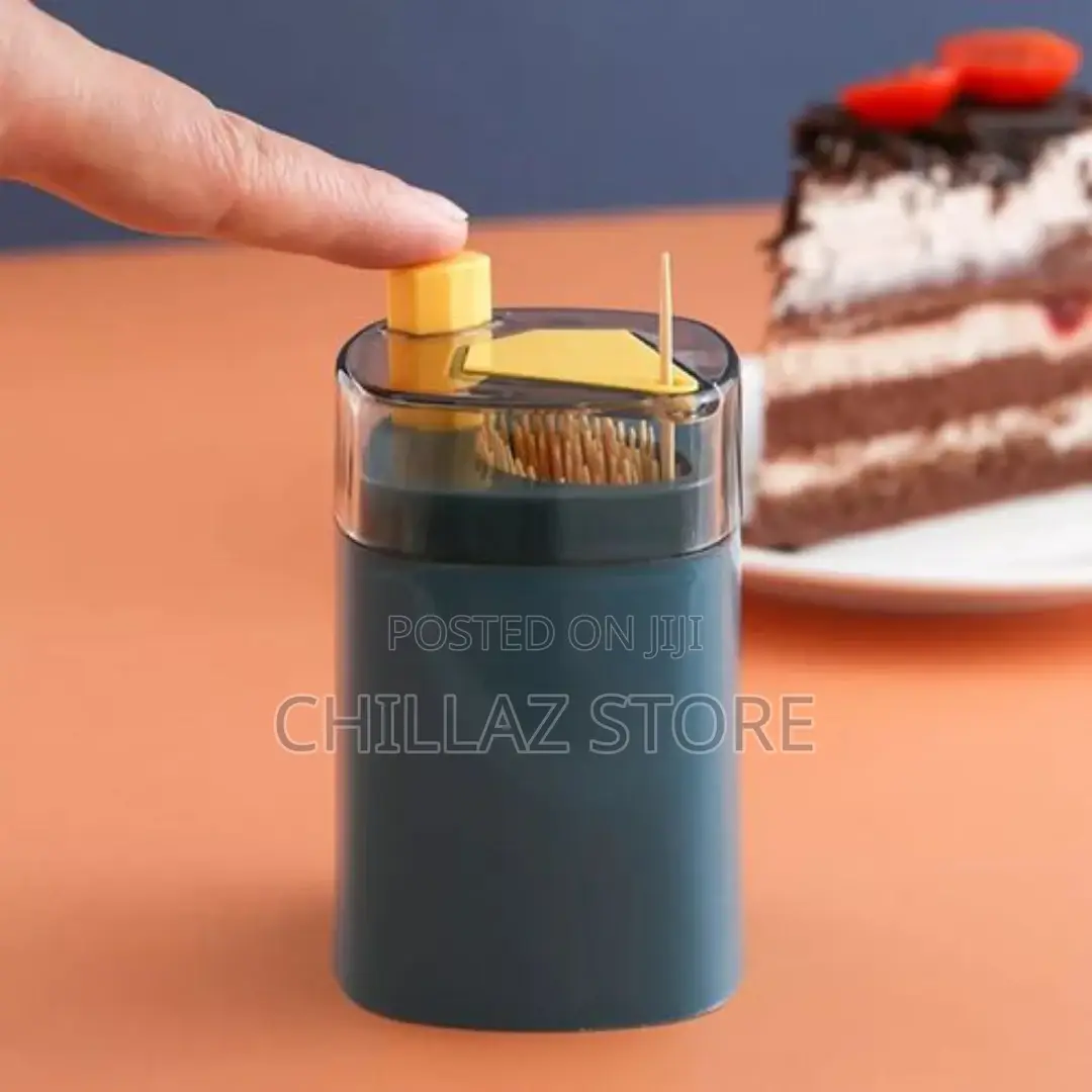 Pop-Up Automatic Toothpicks Holder Dispenser for Kitchen