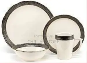 Lightbox
24 Piece Gold Line Dinner Set, Cream