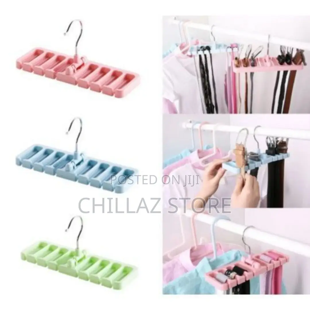 Multi-Function Storage Rack Tie Belt Organizer Hanger,