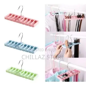 Multi-Function Storage Rack Tie Belt Organizer Hanger,