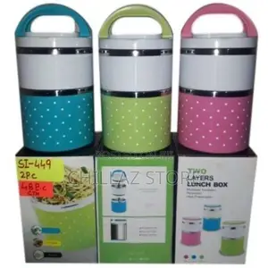 2 Layer Steel Food Insulated Lunch Box Container Tiffin