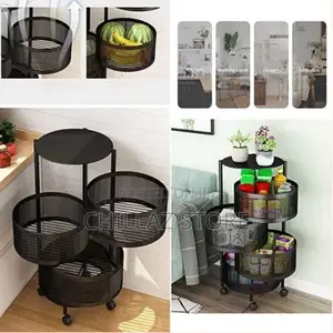3 Tier Kitchen, Bedroom, Bathroom Storage Rack Basket