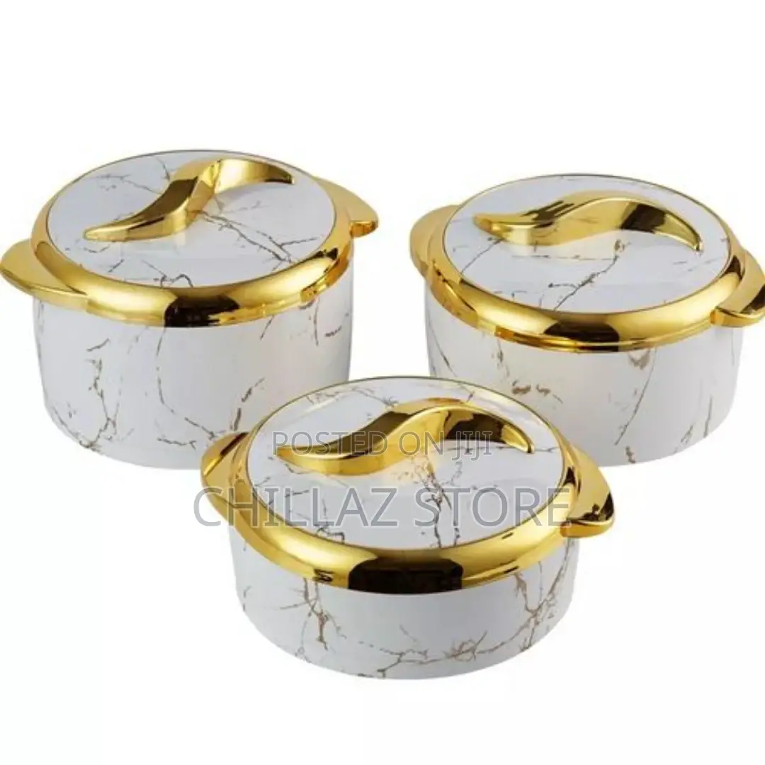 3pc Set 1.5/2/2.5 L Food Warmer Thermal Insulation Hot Pot