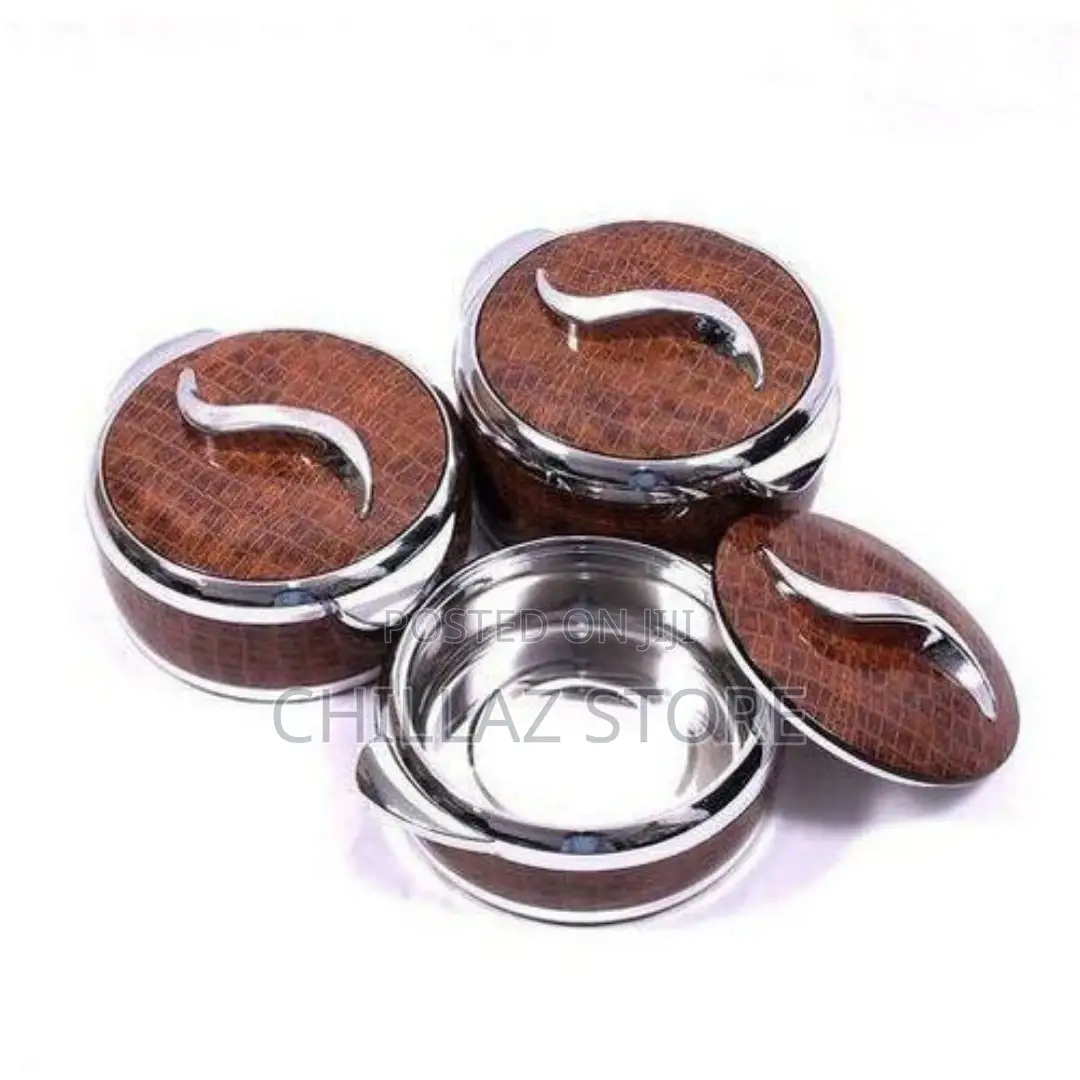 3pc Set 1.5/2/2.5 L Food Warmer Thermal Insulation Hot Pot