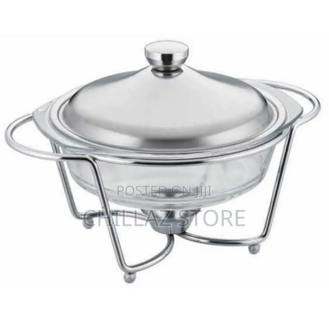 2litre Glass Soup Chafing Serving Dishes Warmer –