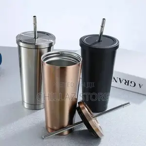Coffee Mug With Lid Tea Cup Thermos Beer Travel