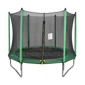High Quality 10ft Dark Green Trampoline Wit Safety Enclosure