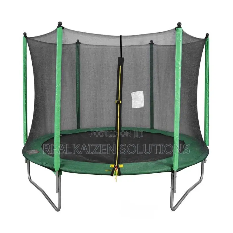High Quality 10ft Dark Green Trampoline Wit Safety Enclosure