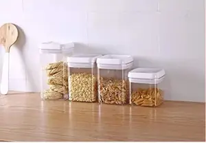 Easy Lock Square Airtight Kitchen Storage Containers