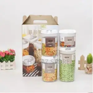 Easy Lock Round Airtight Kitchen Storage Containers