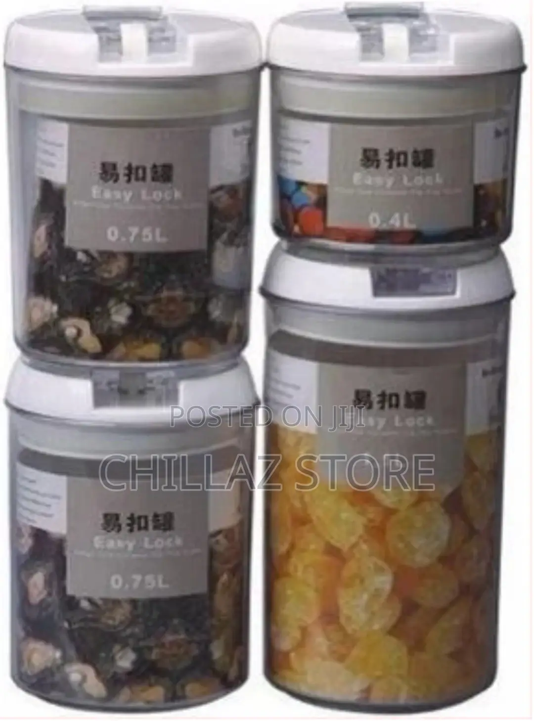 Easy Lock Round Airtight Kitchen Storage Containers