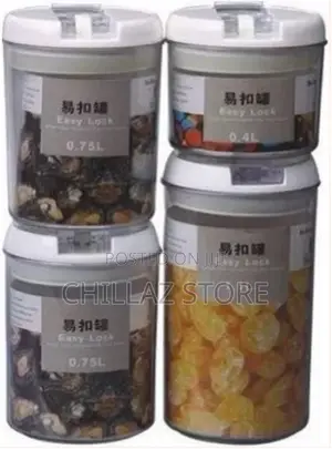 Easy Lock Round Airtight Kitchen Storage Containers