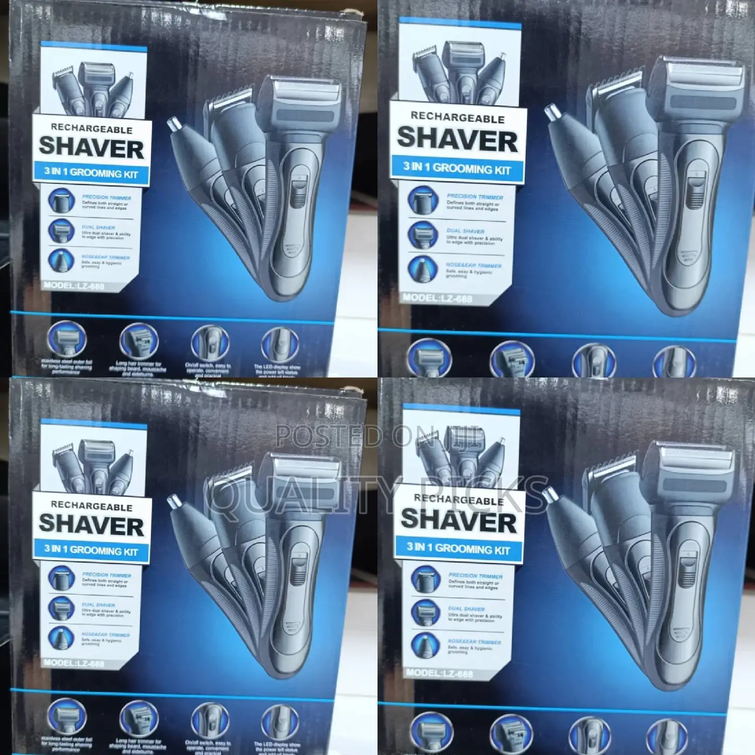 Rechargeable 3 in 1 Hair Shave