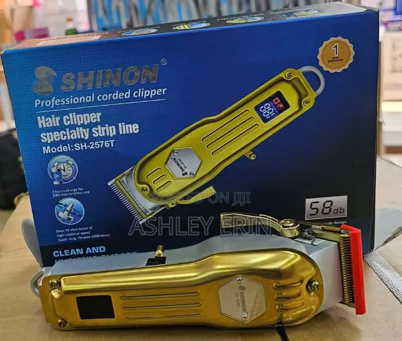 Shinon LCD Trimmer Professional Electric Hair Clipper