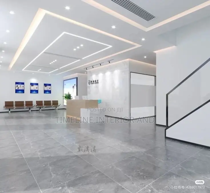 Gypsum Ceiling Will Profoated Strip Lights.