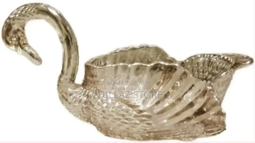 Swan Decorative Center Piece, Cookie, Candy Bowl Jar Storage