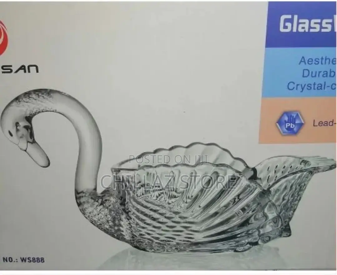 Swan Decorative Center Piece, Cookie, Candy Bowl Jar Storage