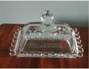 Handled Lid Classic Covered 2-Piece Design Tray- Clear