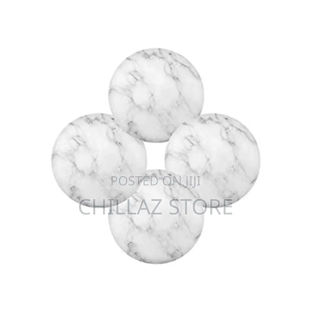 2 Sided 6PC Marble Design Round Placemats Dining Table Mats