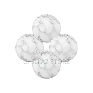 2 Sided 6PC Marble Design Round Placemats Dining Table Mats