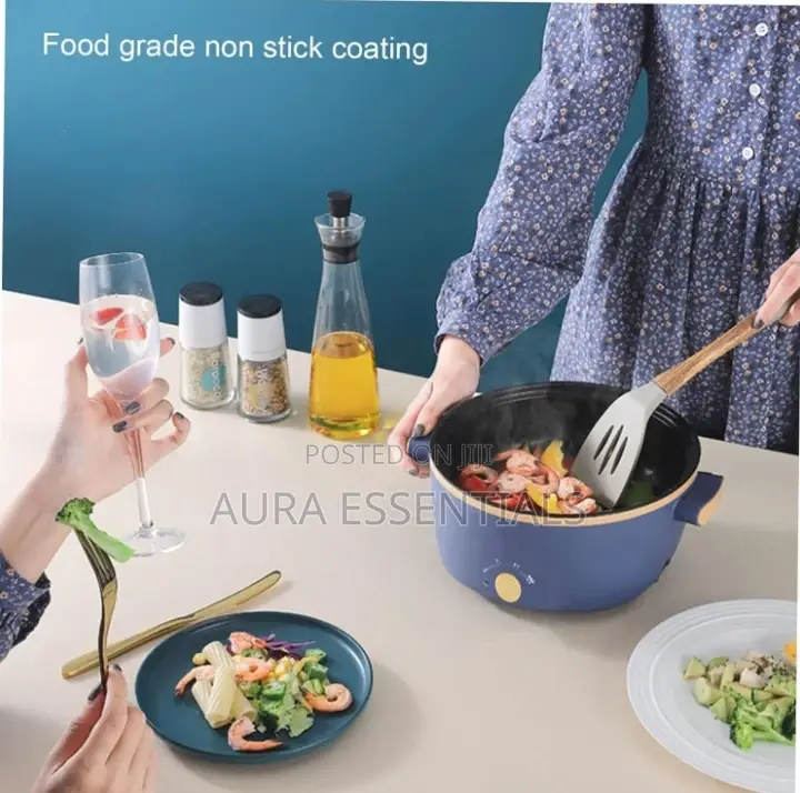 Non - Stick Double Layered Electric Cooking Pot