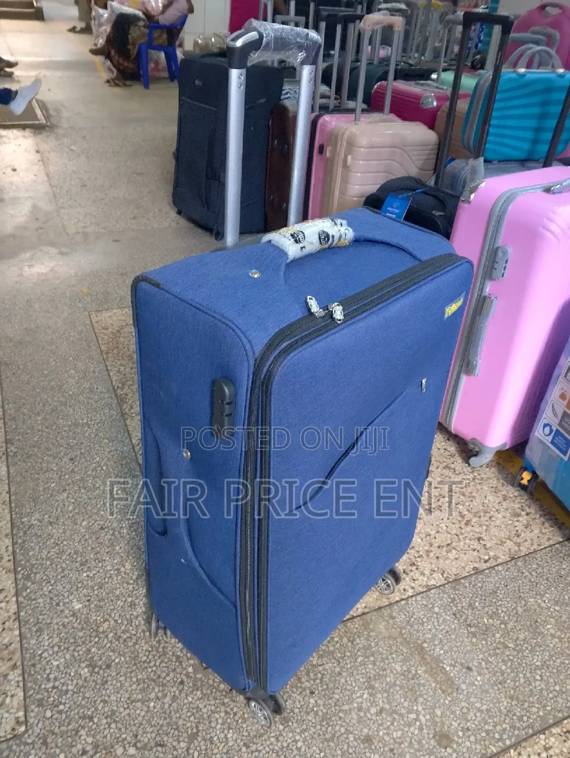 Original Cloth Suitcases by Prince.Large.( Blue,)