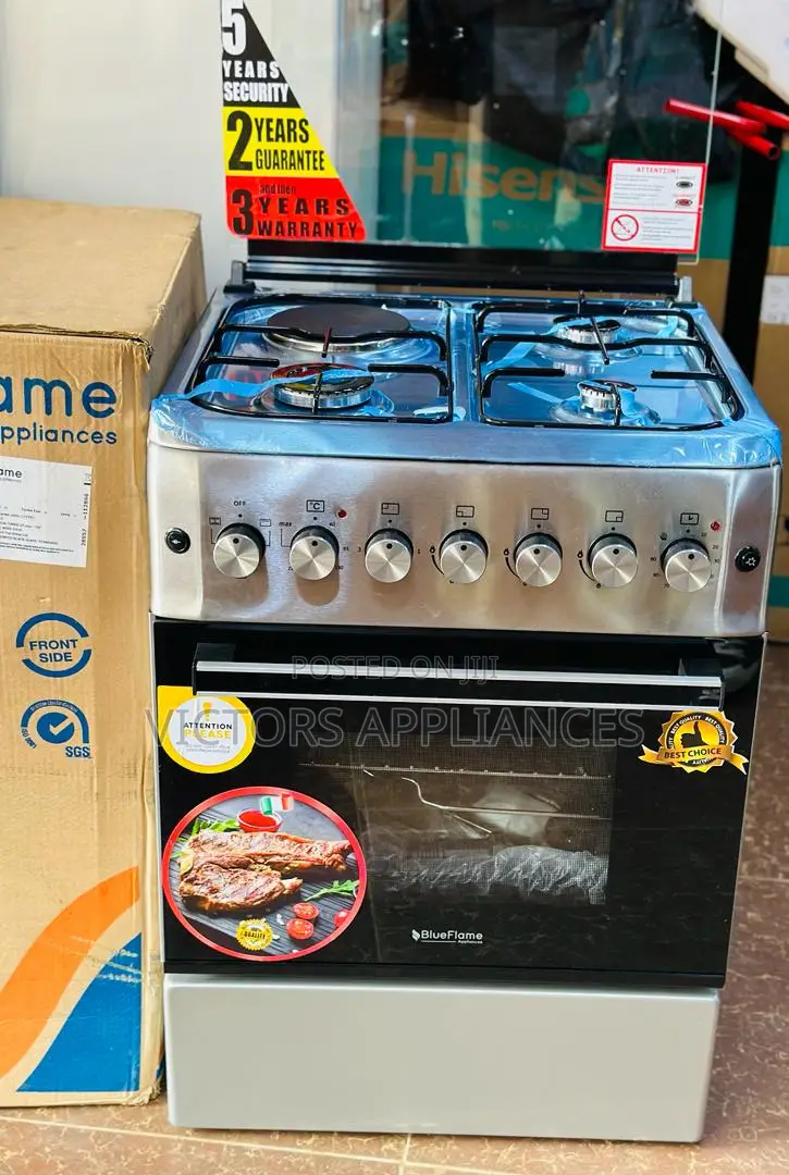 Turkish Blueflame Cooker 60x60cm 3gas 1electric