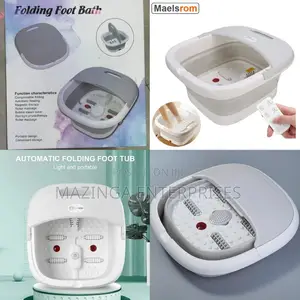 Foldable Self Heating Foot Bath Massager With Bubble Steam