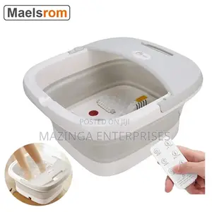 Foldable Self Heating Foot Bath Massager With Bubble Steam