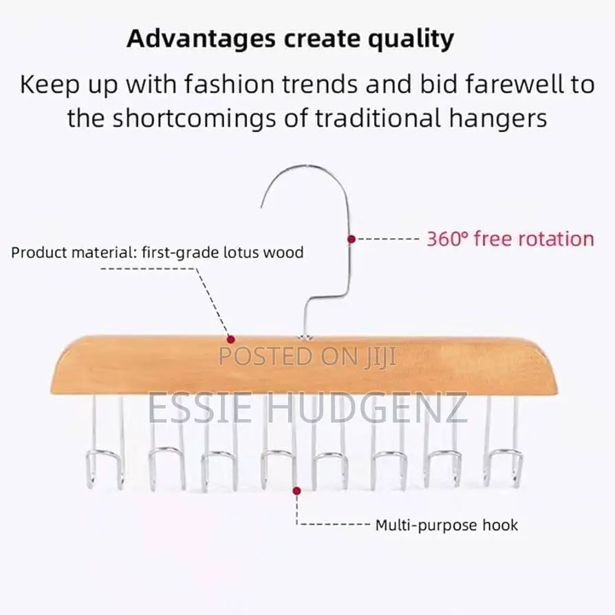 Wooden Plank 8 Hooks Hanger