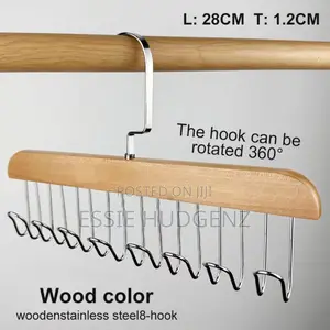 Wooden Plank 8 Hooks Hanger