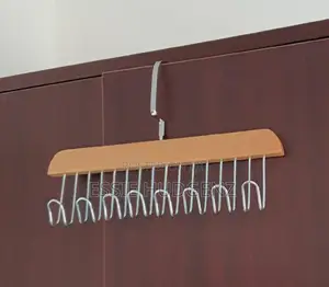 Wooden Plank 8 Hooks Hanger