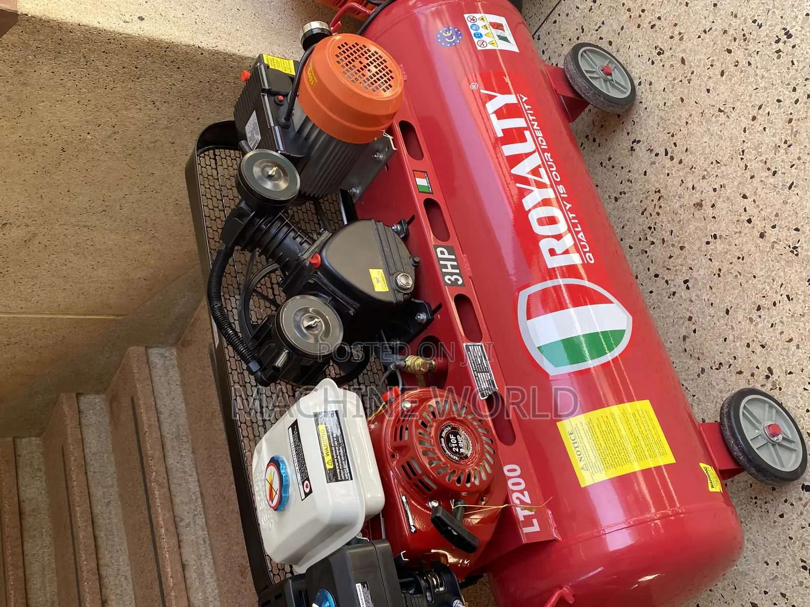 Paint Spraying Air Compressor 200ltrs Double Function