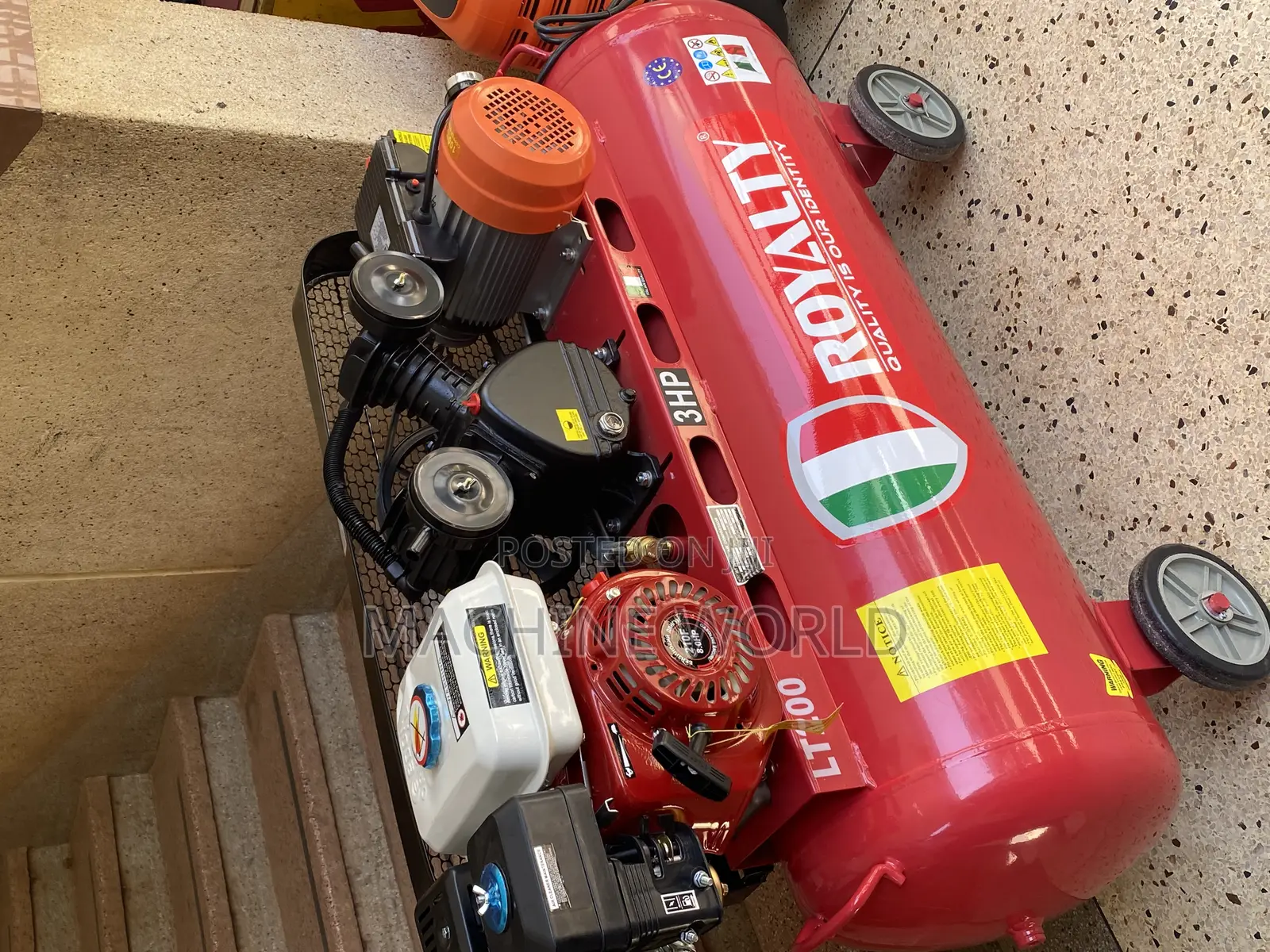 Paint Spraying Air Compressor 200ltrs Double Function