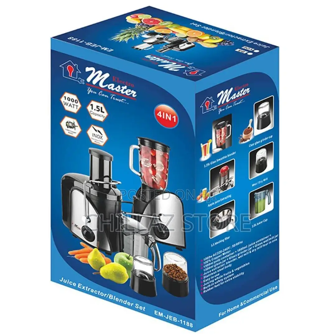 Electro Master EM-JEB-1 Juice Extractor and Food Processor