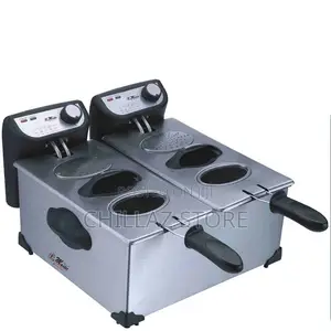 Electro Master 6L Stainless Steel Double Deep Fryer