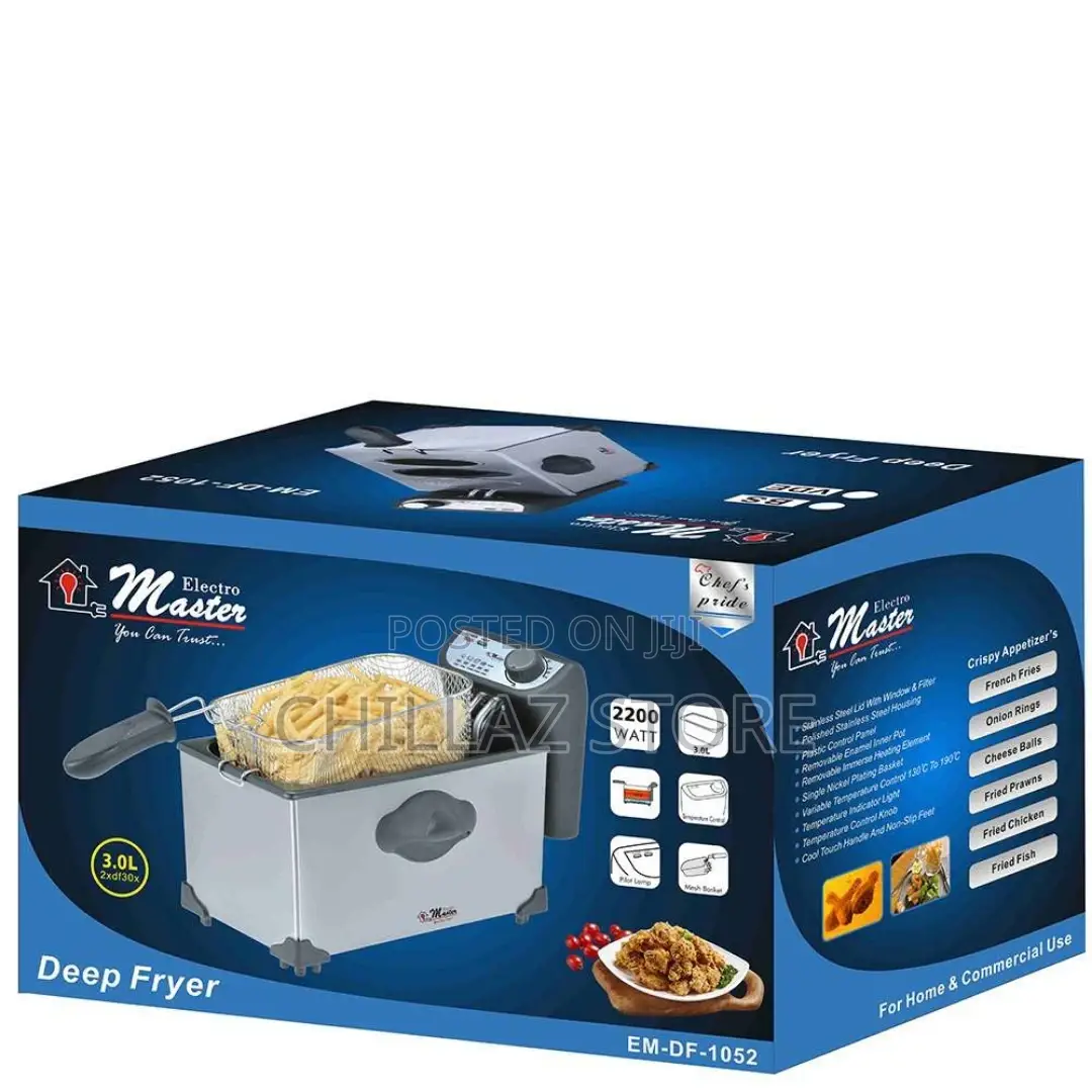 Electro Master EM-DF1052 Deep Fryer 3 Litres