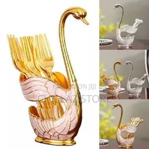 Swan Spoon and Fork Cutlery Storage Organizer Holder Rack