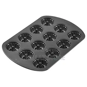 Non-Stick Mini Fluted Tube Pan,12-Cavity,Steel Mini Cake Pan