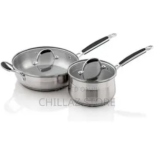 12 Pieces Stainless Steel Saucepans Cookware Pots Pans