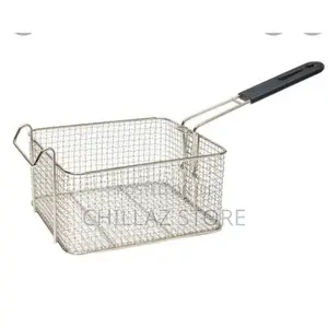 Fried Food Chicken Fish Chips Fry Basket Table Serving Tray