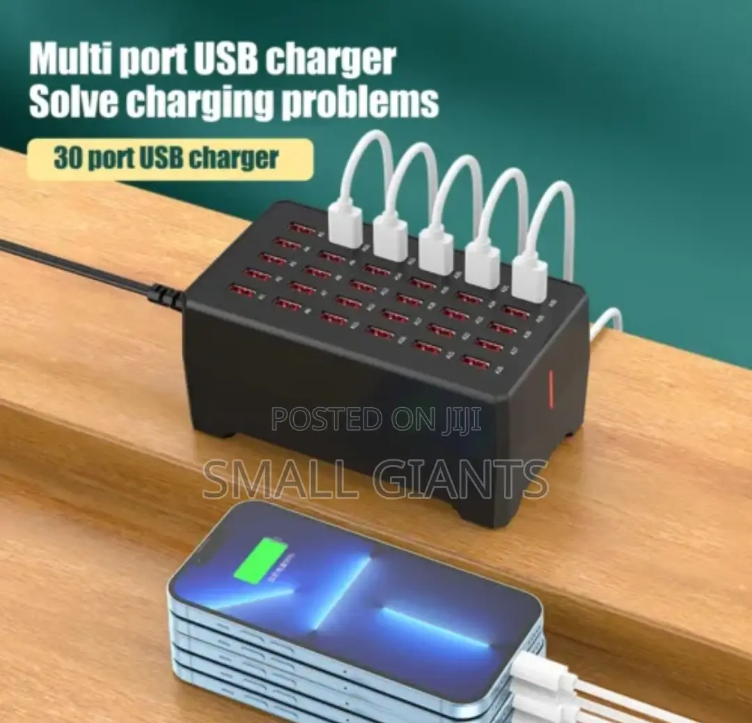 30 Ports Multi USB Charger Station