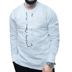 Afro Kaftan White Kitengi Shirt