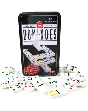 28 PCS Double 6 Color Dot Dominoes