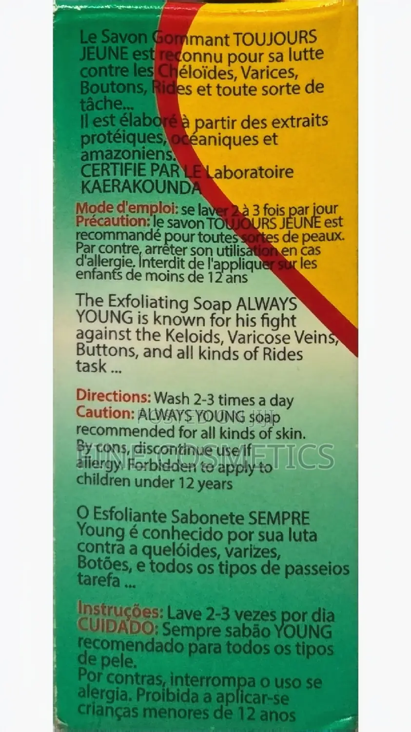 TOUJOURS JEUNE CORRECTOR SOAP for Darkspots + Stretch Marks