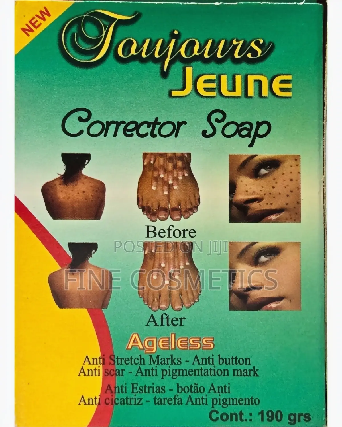 TOUJOURS JEUNE CORRECTOR SOAP for Darkspots + Stretch Marks