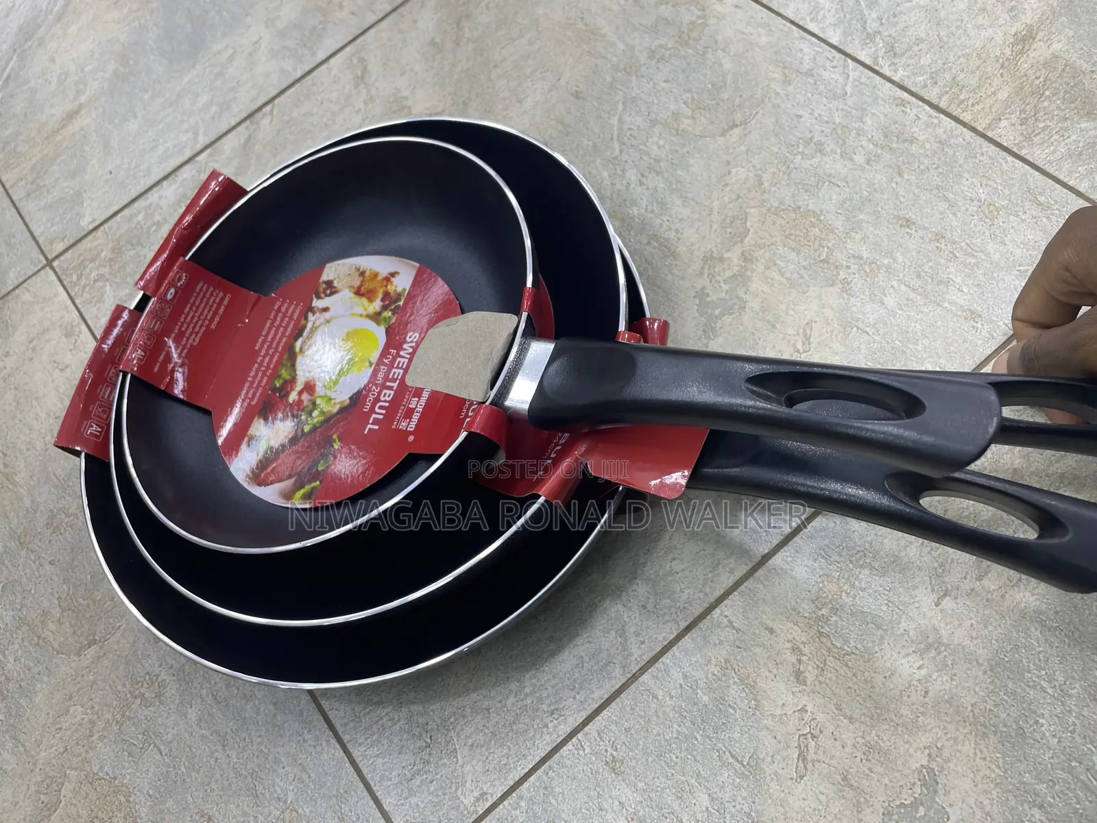 3pc Set of Non-Stick Frying Pan