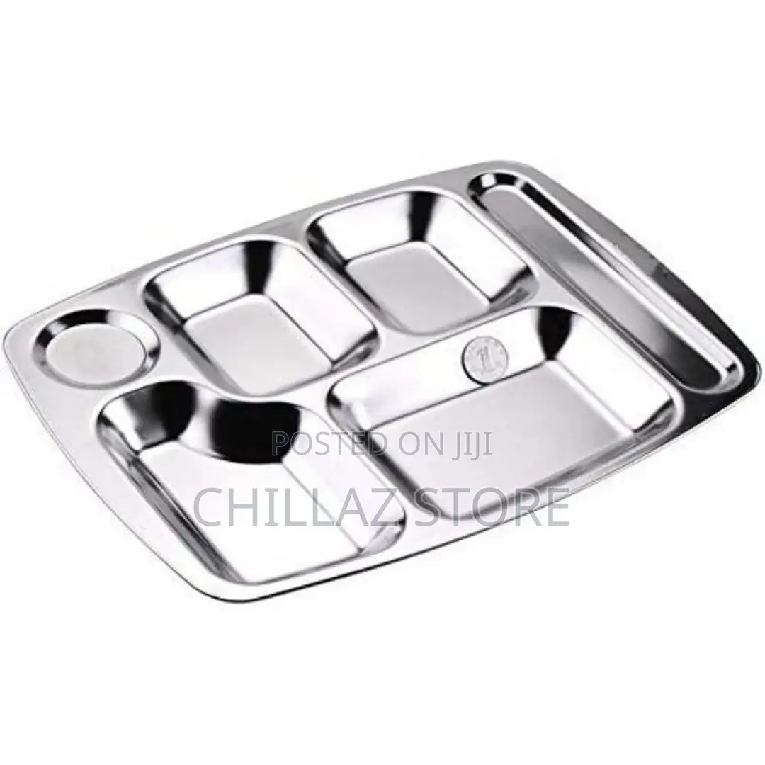 Rectangle 6-in-1 Component Dinner Plate Tray for Lunch –