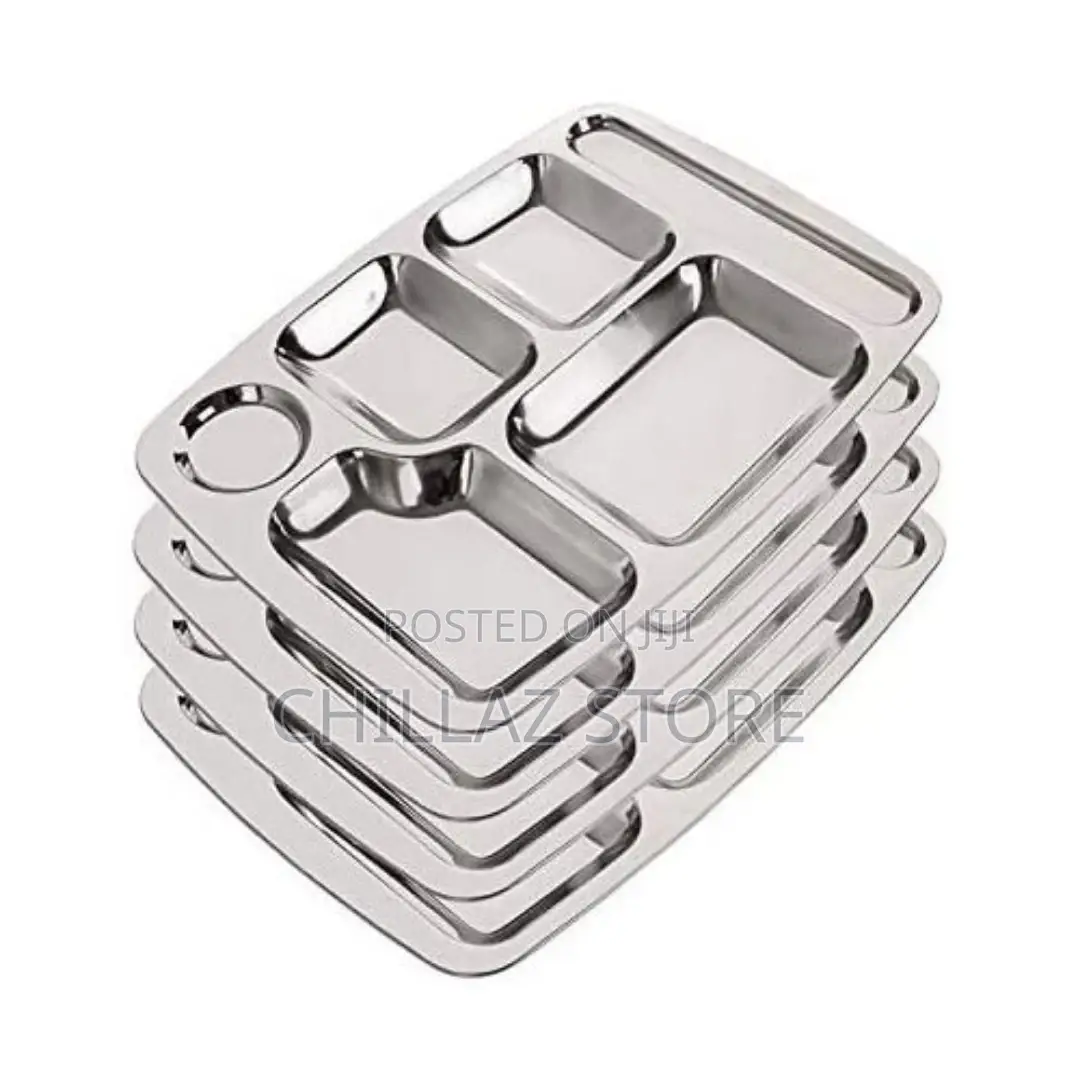 Rectangle 6-in-1 Component Dinner Plate Tray for Lunch –
