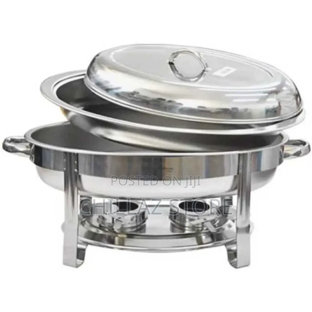 Oval Roll Top Chafing Dish Buffet Chafer Steam Food Warmer